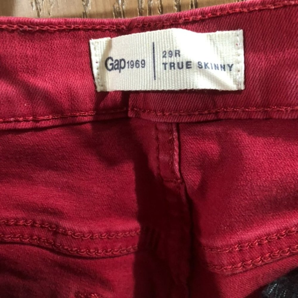 Red Skinny Jeans from Gap